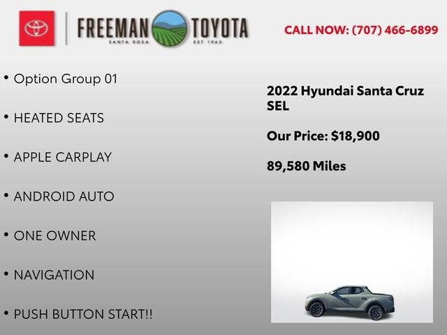 2022 Hyundai Santa Cruz SEL FWD