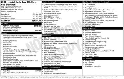 2023 Hyundai Santa Cruz SEL AWD