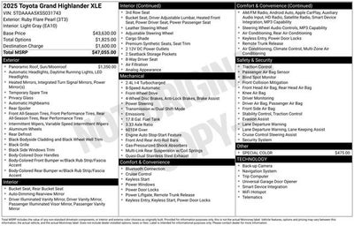 2025 Toyota Grand Highlander XLE FWD