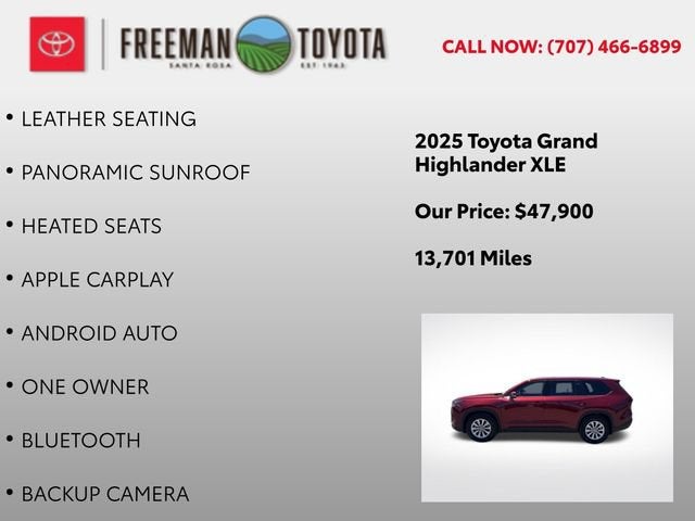 2025 Toyota Grand Highlander XLE FWD