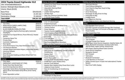 2024 Toyota Grand Highlander XLE AWD