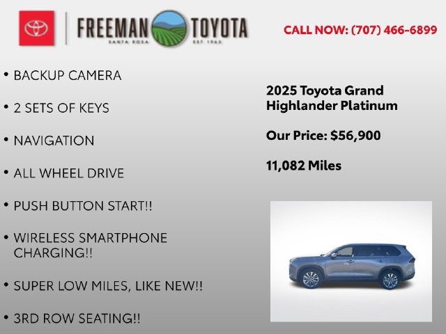 2025 Toyota Grand Highlander XLE AWD