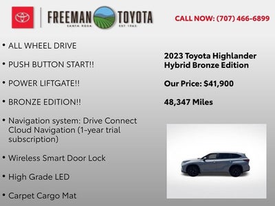 2023 Toyota Highlander Hybrid Bronze Edition AWD