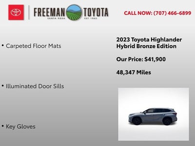 2023 Toyota Highlander Hybrid Bronze Edition AWD