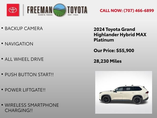 2024 Toyota Grand Highlander Hybrid MAX Platinum AWD