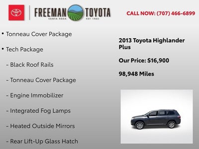 2013 Toyota Highlander 4WD 4dr V6 Plus