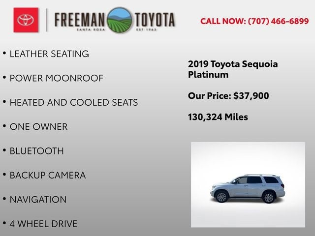2019 Toyota Sequoia Platinum 4WD