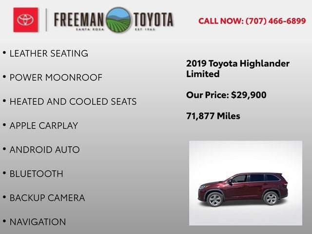 2019 Toyota Highlander Limited V6 AWD