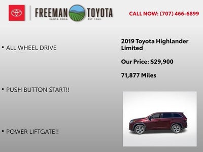 2019 Toyota Highlander Limited V6 AWD