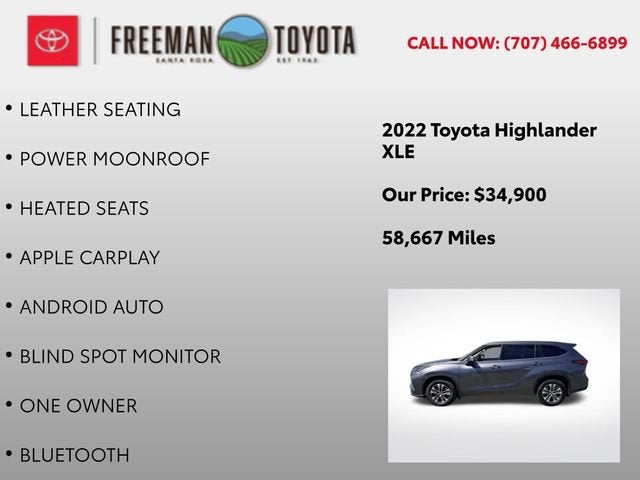 2022 Toyota Highlander XLE AWD