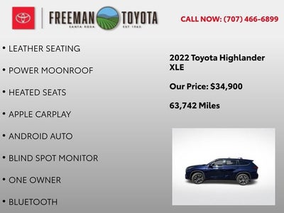 2022 Toyota Highlander XLE AWD