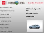 2021 Toyota Highlander XLE AWD
