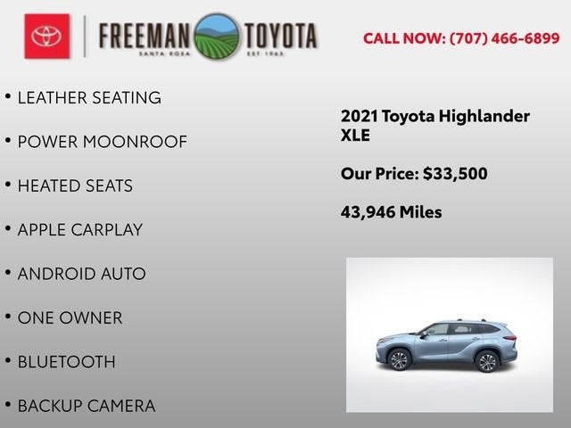 2021 Toyota Highlander XLE AWD