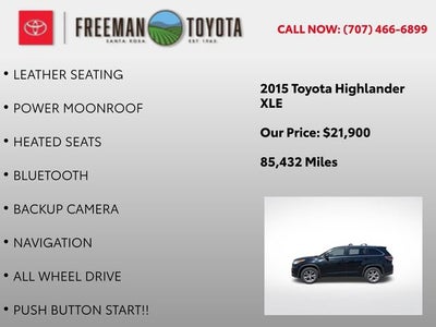 2015 Toyota Highlander AWD 4dr V6 XLE