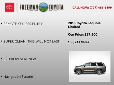 2016 Toyota Sequoia 4WD 5.7L Limited