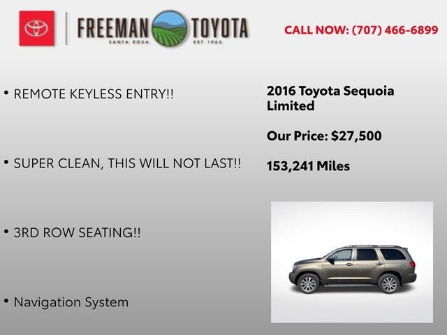 2016 Toyota Sequoia 4WD 5.7L Limited