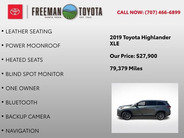 2019 Toyota Highlander XLE V6 AWD