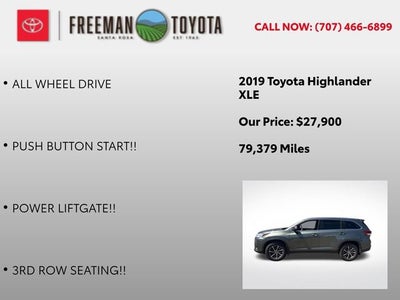 2019 Toyota Highlander XLE V6 AWD