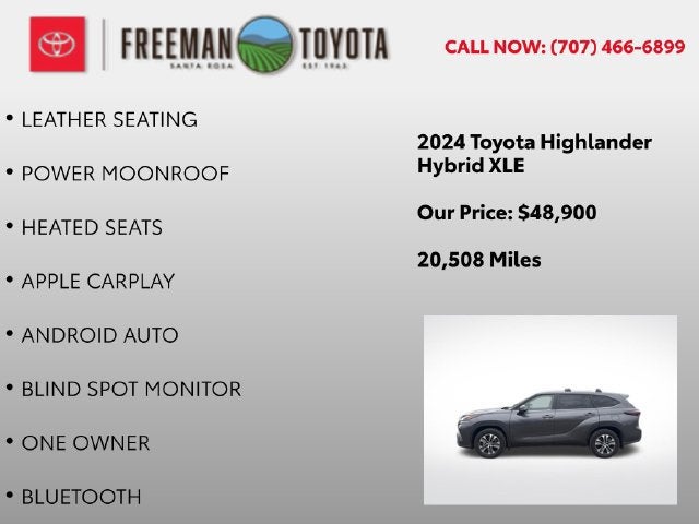 2024 Toyota Highlander Hybrid XLE AWD