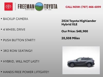 2024 Toyota Highlander Hybrid XLE AWD