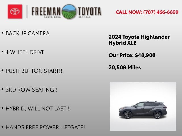 2024 Toyota Highlander Hybrid XLE AWD