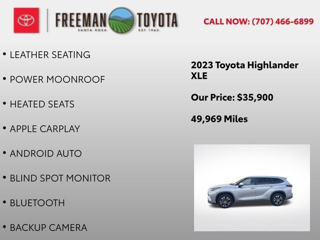 2023 Toyota Highlander XLE FWD