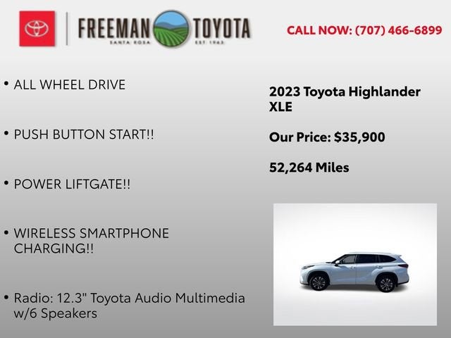 2023 Toyota Highlander XLE AWD