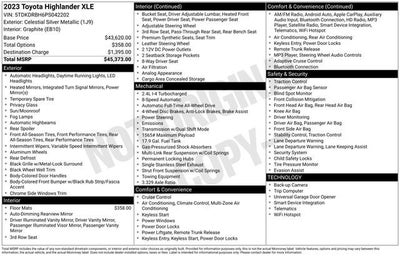 2023 Toyota Highlander L AWD