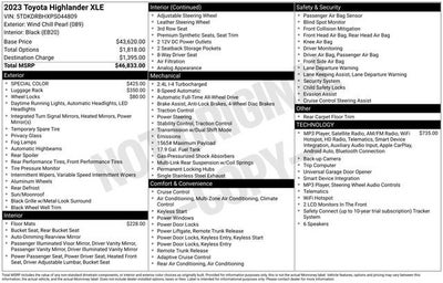 2023 Toyota Highlander L AWD