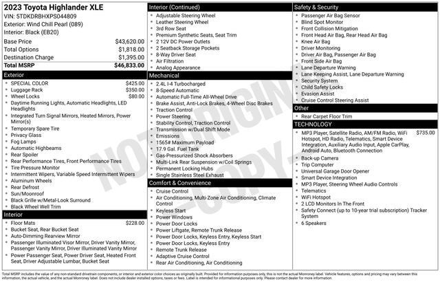 2023 Toyota Highlander L AWD