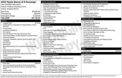 2024 Toyota Sienna LE AWD 8-Passenger