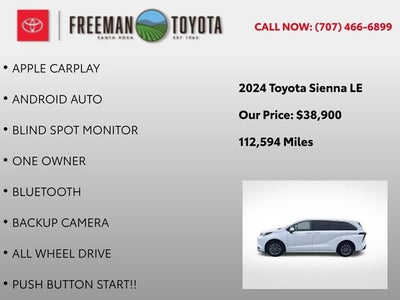 2024 Toyota Sienna LE AWD 8-Passenger