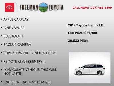 2019 Toyota Sienna LE FWD 8-Passenger