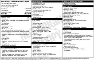 2023 Toyota Sienna XLE FWD 8-Passenger