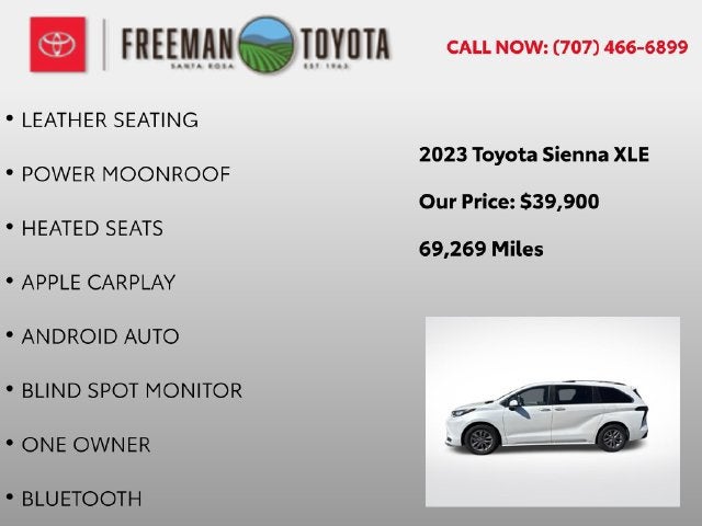 2023 Toyota Sienna XLE FWD 8-Passenger