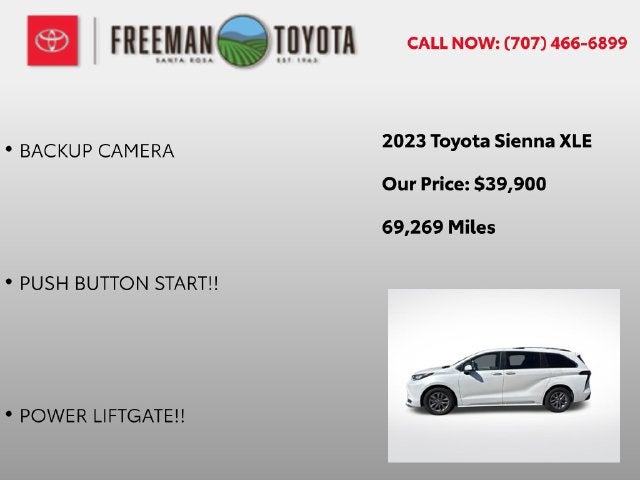 2023 Toyota Sienna XLE FWD 8-Passenger