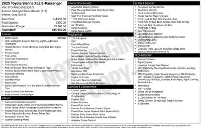 2025 Toyota Sienna XLE FWD 8-Passenger