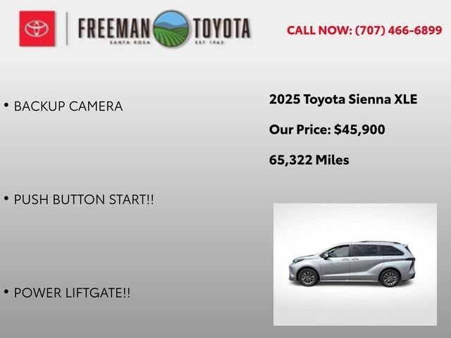 2025 Toyota Sienna XLE FWD 8-Passenger