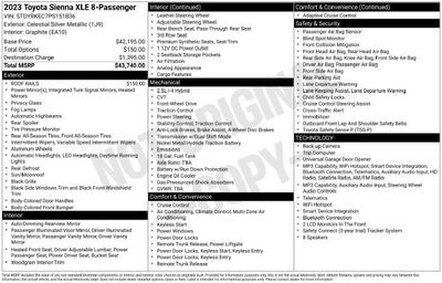 2023 Toyota Sienna XLE FWD 8-Passenger