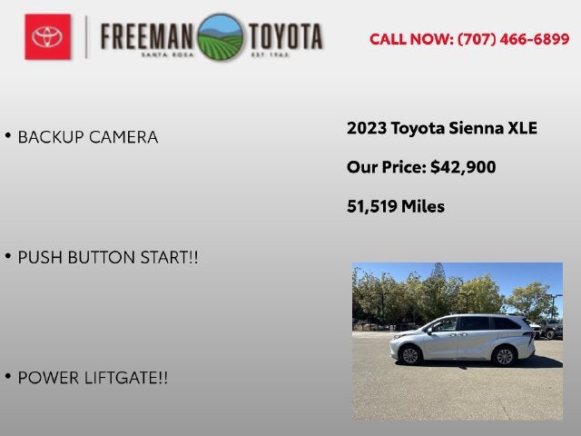 2023 Toyota Sienna XLE FWD 8-Passenger