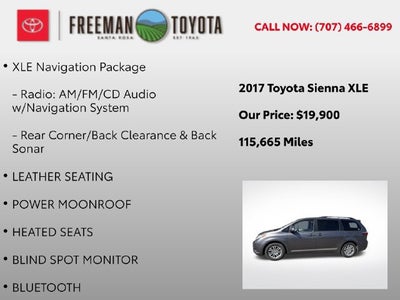 2017 Toyota Sienna XLE Auto Access Seat FWD 7-Passenger