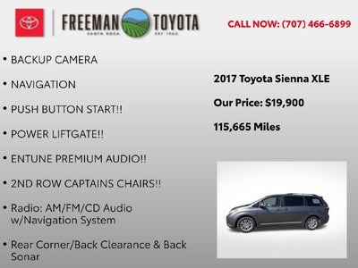 2017 Toyota Sienna XLE Auto Access Seat FWD 7-Passenger