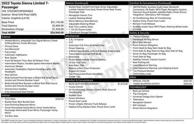 2023 Toyota Sienna Limited AWD 7-Passenger