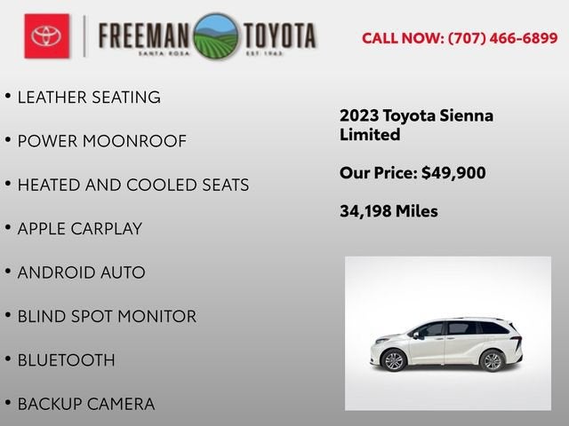 2023 Toyota Sienna Limited AWD 7-Passenger