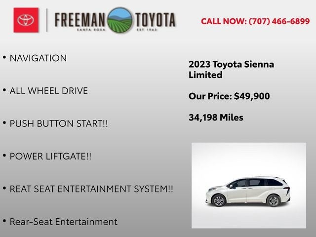 2023 Toyota Sienna Limited AWD 7-Passenger