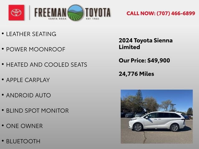 2024 Toyota Sienna Limited AWD 7-Passenger