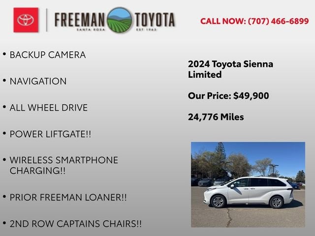 2024 Toyota Sienna Limited AWD 7-Passenger