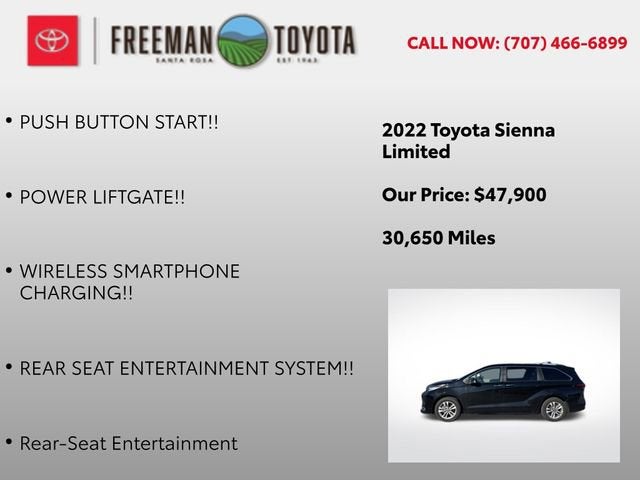 2022 Toyota Sienna Limited AWD 7-Passenger