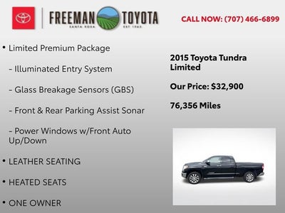2015 Toyota Tundra Double Cab 5.7L V8 6-Spd AT LTD