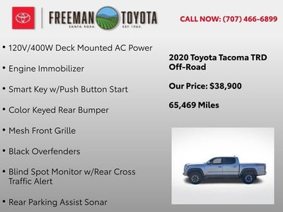2020 Toyota Tacoma TRD Off Road Double Cab 5' Bed V6 AT